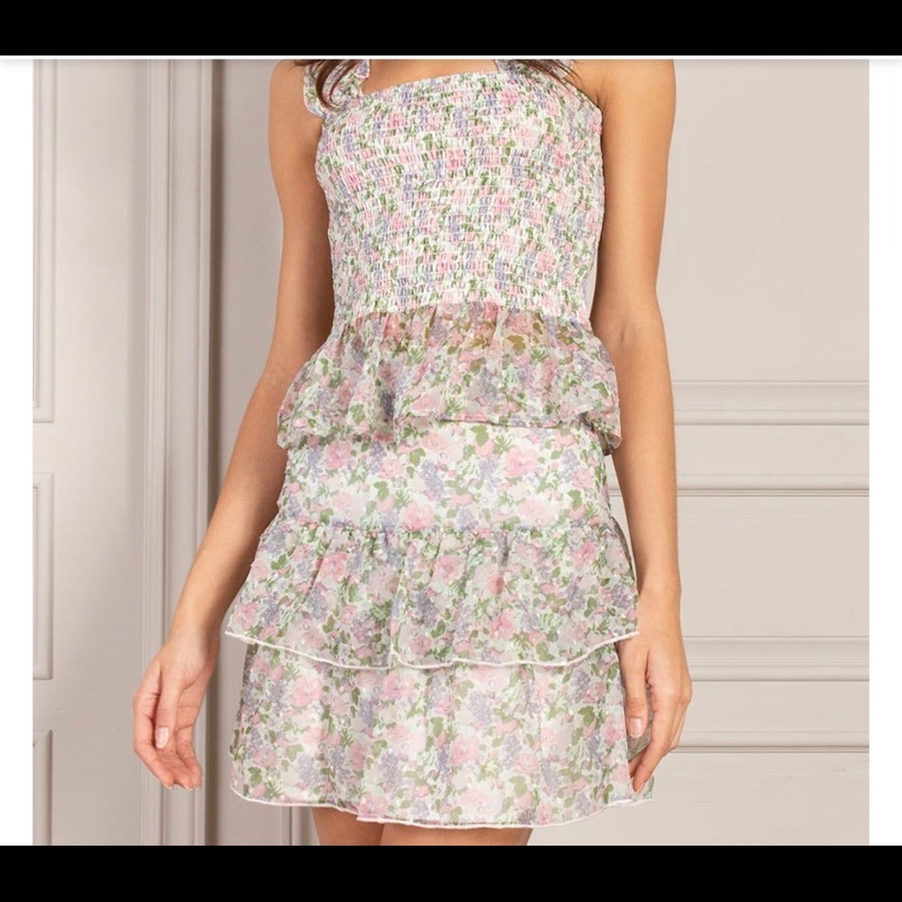 NWT $275 Senlis Floral Fruit Skirt Set Corinne Ruffle Mini Skirt + Audrey Top XS - Picture 6 of 15